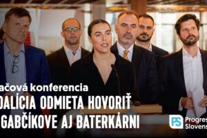 Koalícia odmieta hovoriť o Gabčíkove aj baterkárni | Spoločná tlačová konferenci...