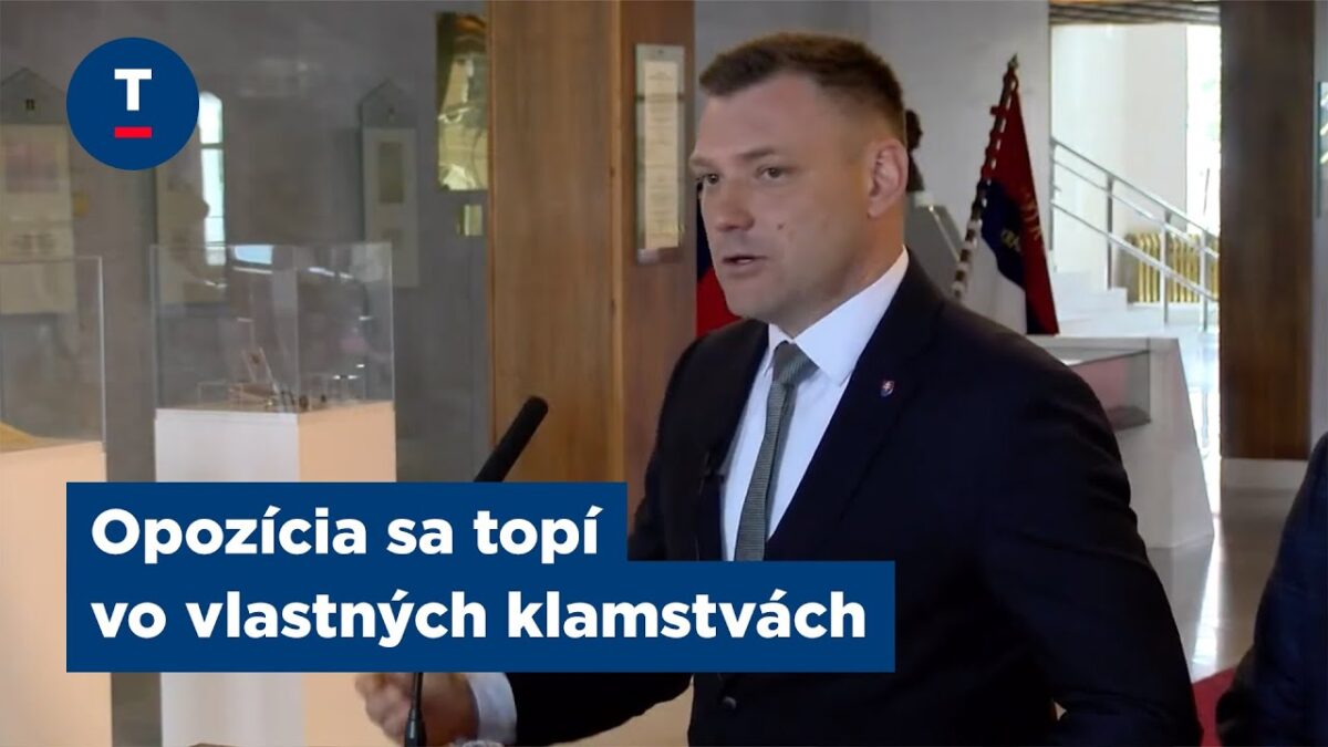Taraba: Opozícia sa topí vo vlastných klamstvách