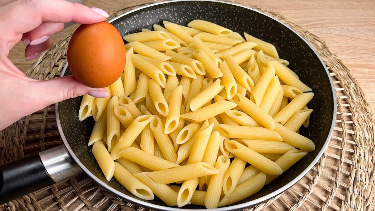 Cestoviny s vajíčkom rýchlo a chutne.
