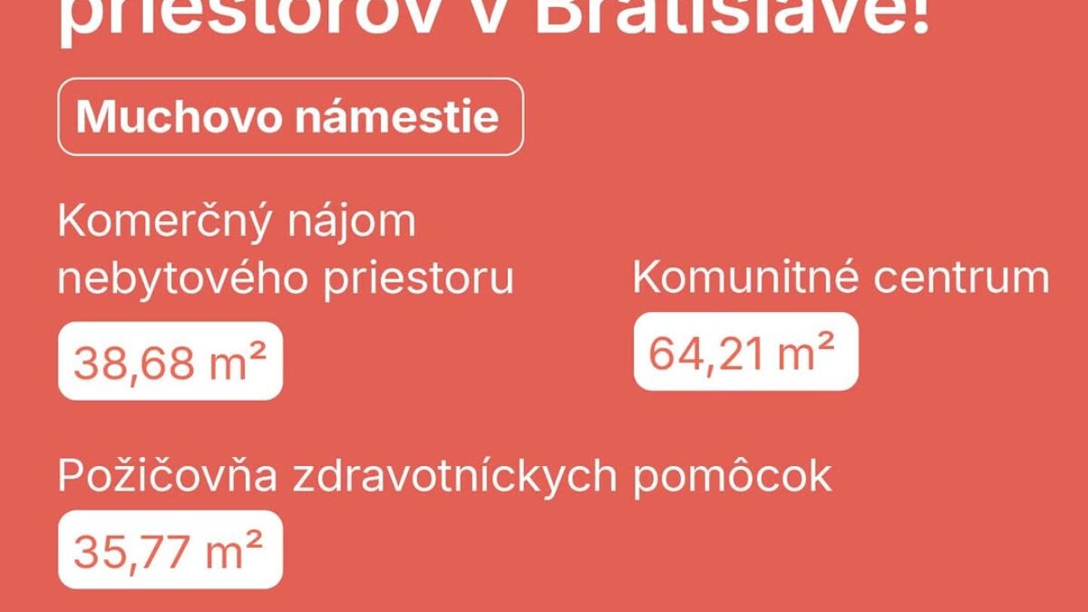 Mesto Bratislava: Priestor v Bratislave?