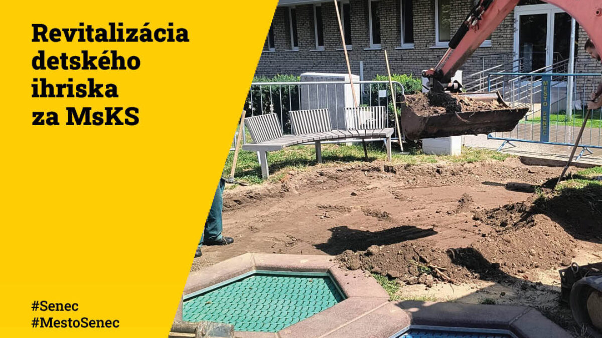 Mesto Senec: Revitalizácia MsKS pre deti