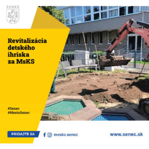Mesto Senec: Revitalizácia MsKS pre deti