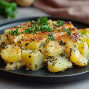 Vegánsky zemiakový nákyp s omáčkou. Jednoduchý a zdravý recept 2025