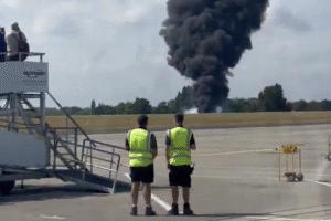 Lietadlo explodovalo krátko po štarte z letiska London Southend v Essexe.