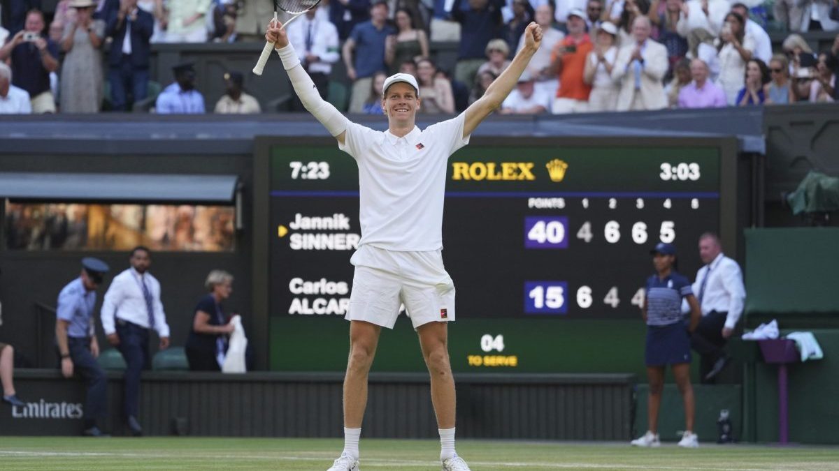 Jannik Sinner sa stal víťazom Wimbledonu.