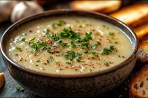 Túto vegánsku cesnakovú polievku uvaríte celé leto! Túto vegánsku cesnakovú polievku budete variť celé leto!