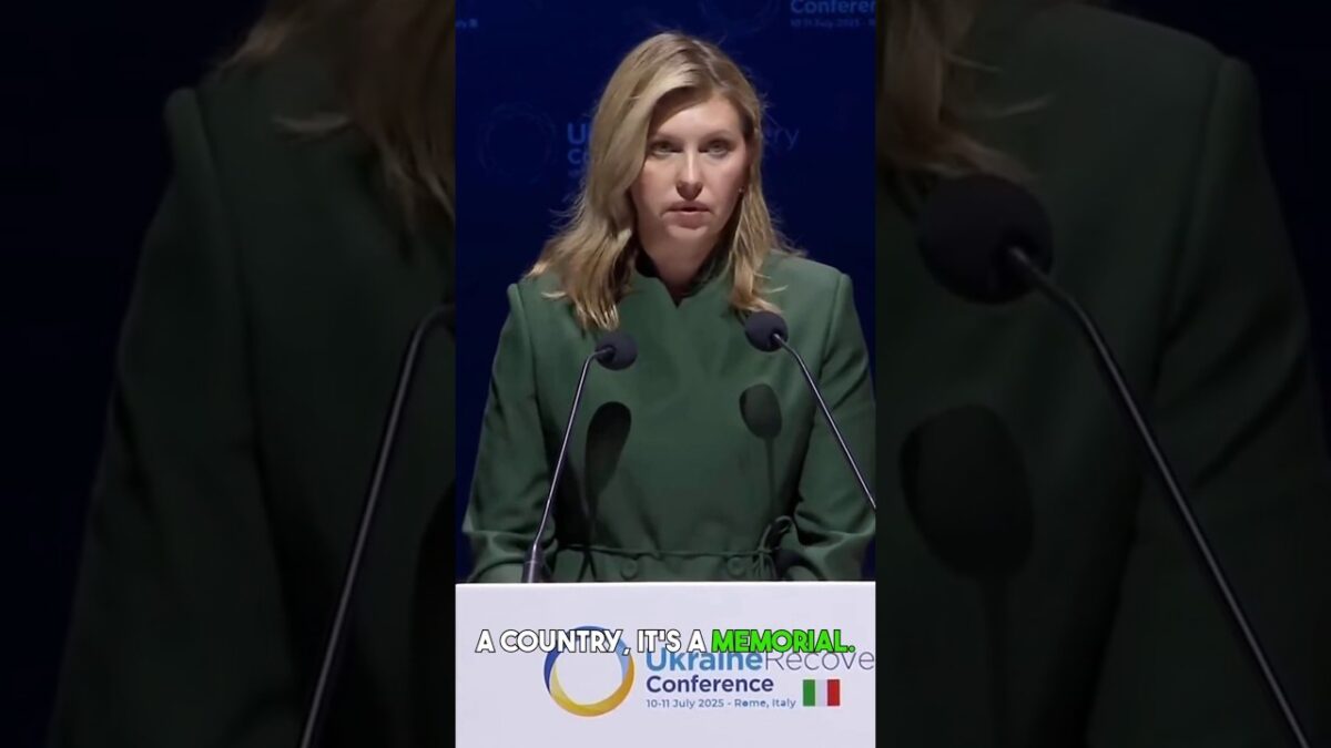 Olena Zelenska ohromila Rím: „Krajina bez ľudí je len pamätník“
