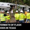 Nasledky bleskových povodní v Texase