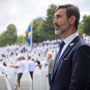 Minister J. Blanár v Srebrenici – Ministar J. Blanár u Srebrenici (11.7.20...