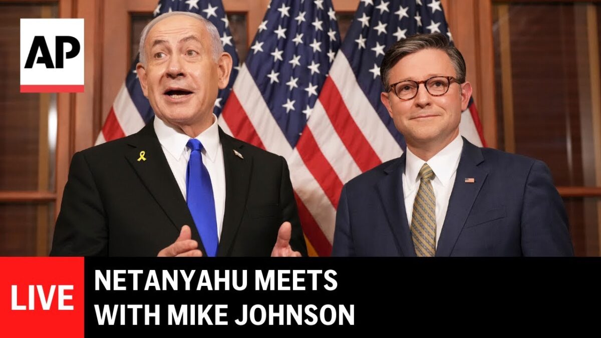 Benjamin Netanjahu navštívil Kapitol a stretol sa s Mikom Johnsonom