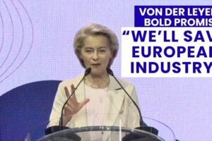 Von der Leyenová v Ríme: EU bude brániť priemysel, zjednodušiť pravidlá a presad...