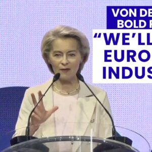 Von der Leyenová v Ríme: EU bude brániť priemysel, zjednodušiť pravidlá a presad...