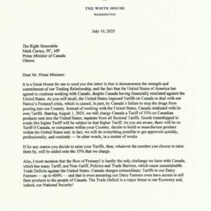 Trumpova facka Kanade: 35% clá!