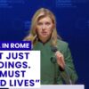Olena Zelenská ohromila Rím: „Krajina bez ľudí je len pamätník“
