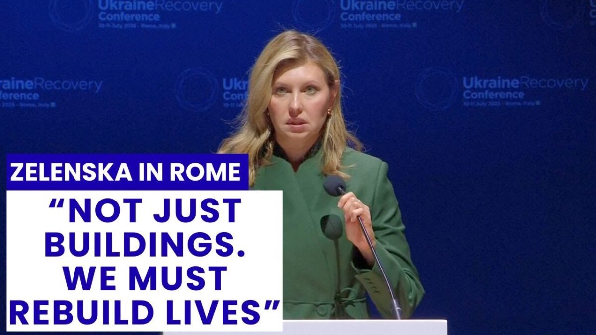 Olena Zelenská ohromila Rím: „Krajina bez ľudí je len pamätník“