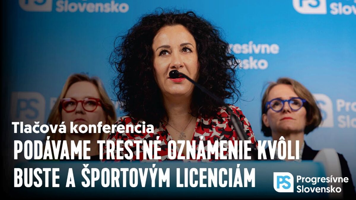 Podávame trestné oznámenie kvôli buste a športovým licenciám | Tlačová konferencia PS, 9. júl 2025
