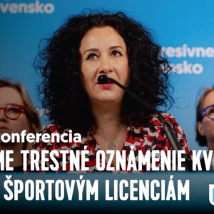 Podávame trestné oznámenie kvôli buste a športovým licenciám | Tlačová konferenc...