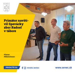 Mesto Senec: „Primátor navštilil spevácky zbor Radost'“