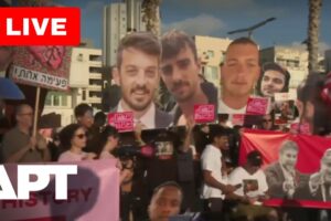 Príbuzní rukojemníkov protestovali pred americkou veľvyslanectvom počas Netanjah...