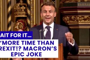 Počkajte na to: Macron trollí Brexit v britskom parlamente – Všetci sa smejú!