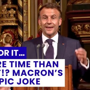 Počkajte na to: Macron trollí Brexit v britskom parlamente – Všetci sa smejú!