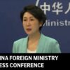 Tlačová konferencia ministerstva zahraničných vecí Číny