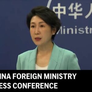 Tlačová konferencia ministerstva zahraničných vecí Číny