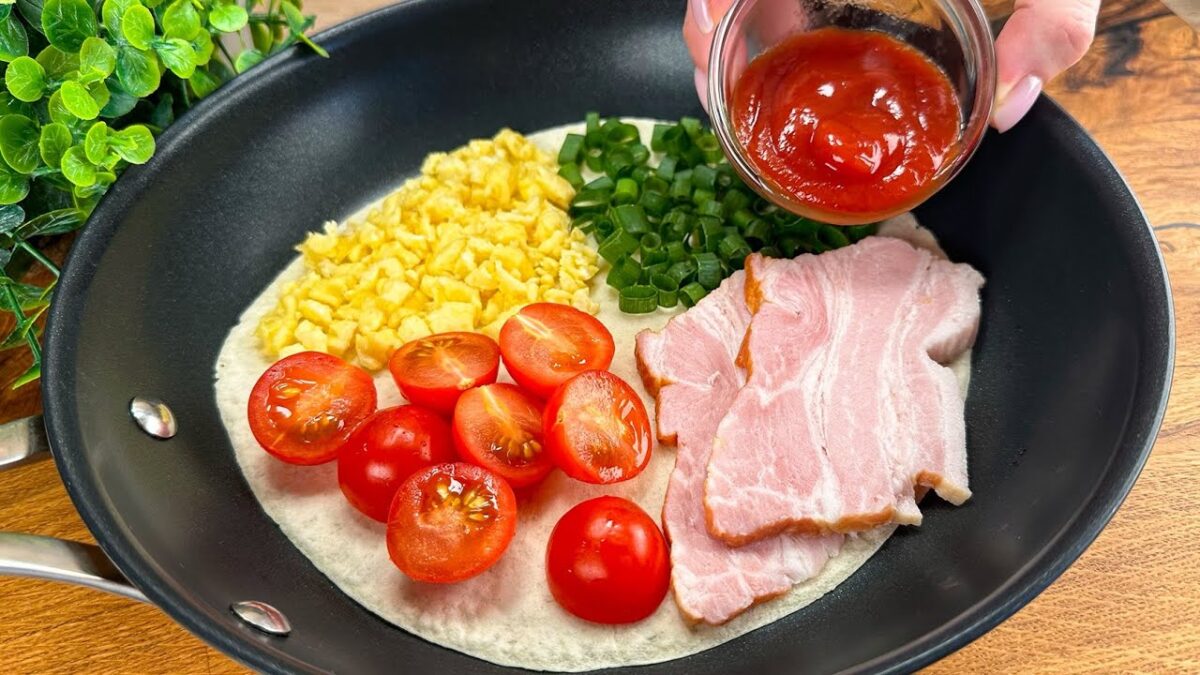 Rýchle a chutné raňajky v tortille za 5 minút