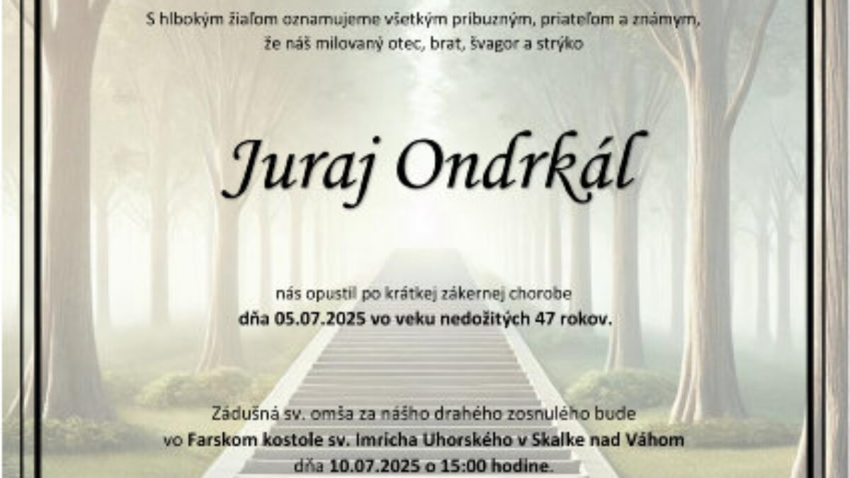 Mesto Trenčín: Juraj Ondrkál