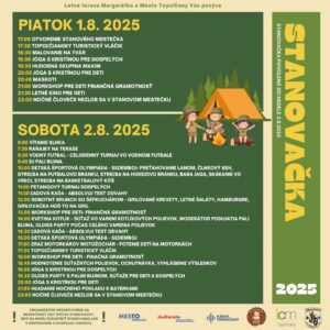 Kultúra Topoľčany: Zažite leto naplno! Prvý augustový víkend bude patriť STANOVA...