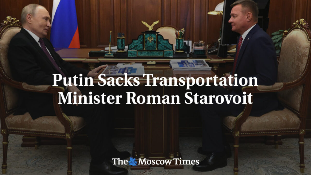 Rusko: Putin odvolal ministra dopravy Romana Starovoita