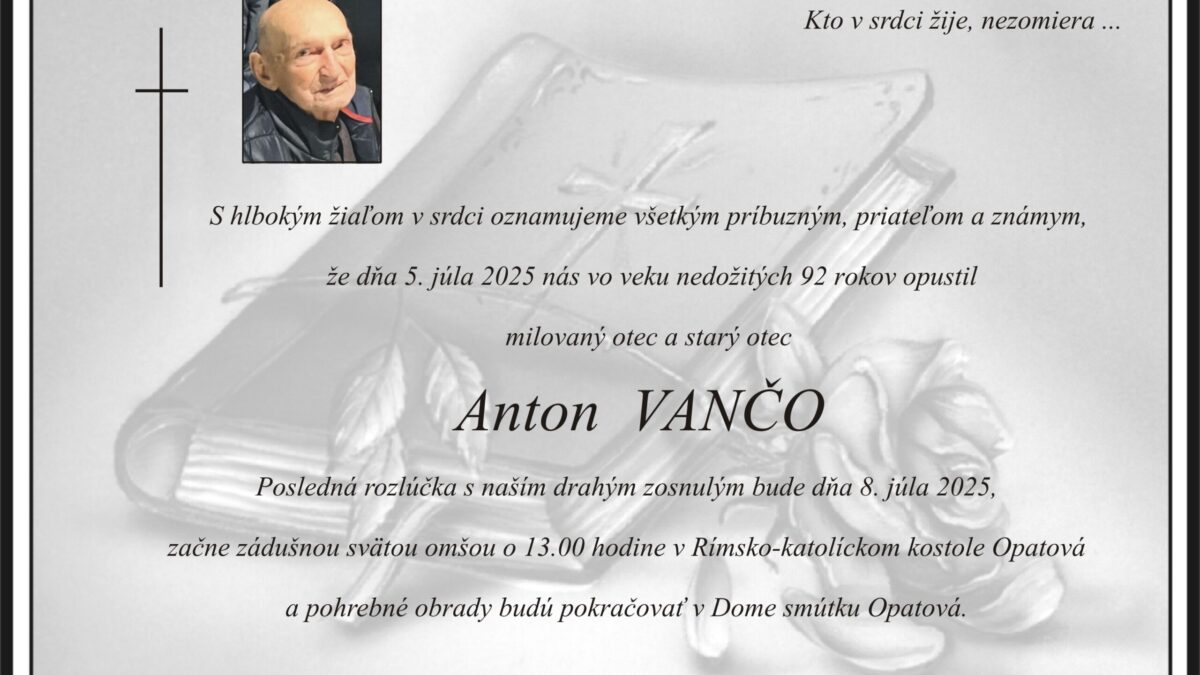 Mesto Trenčín: Anton Vančo