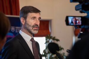 Tlačový brífing ministra Juraja Blanára na pracovnej ceste v Holandsku #1