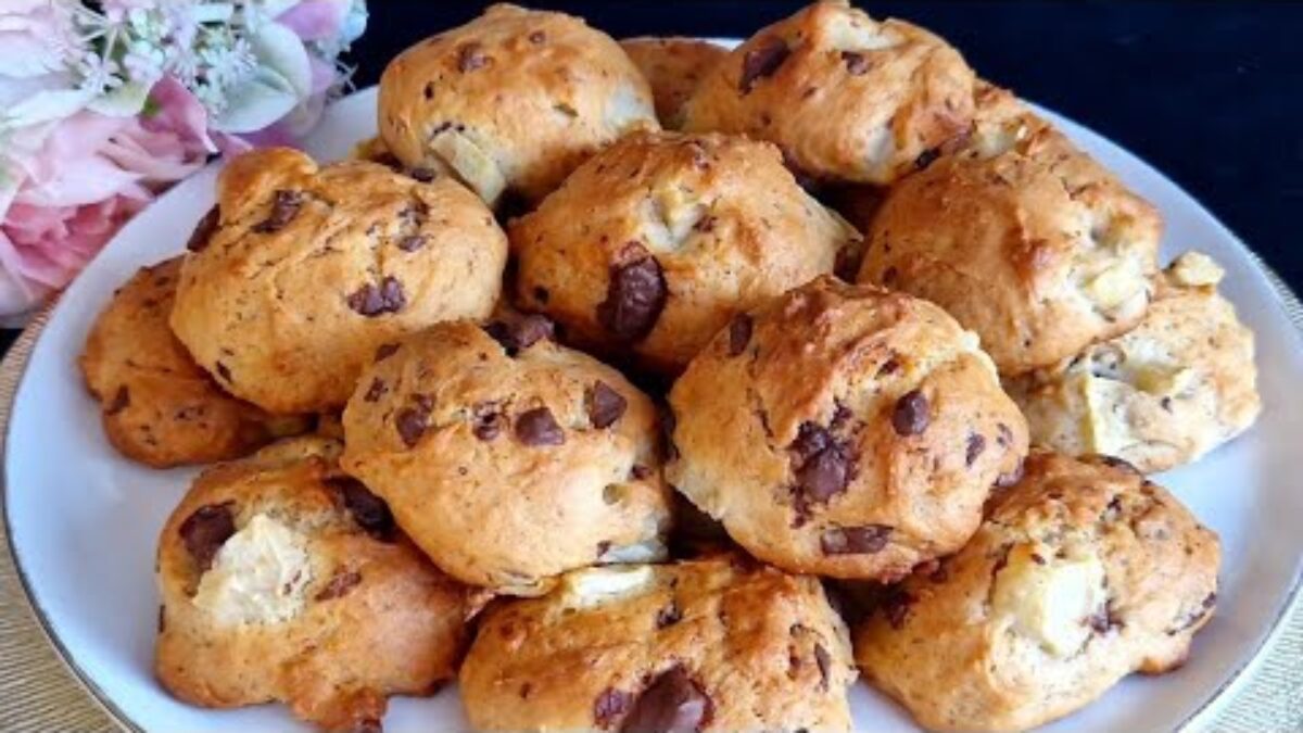 Jednoduché mäkké jablkové sušienky rýchlo pripravené