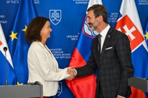 Tlačová konferencia ministrov zahraničných vecí Slovenska a Slovinska