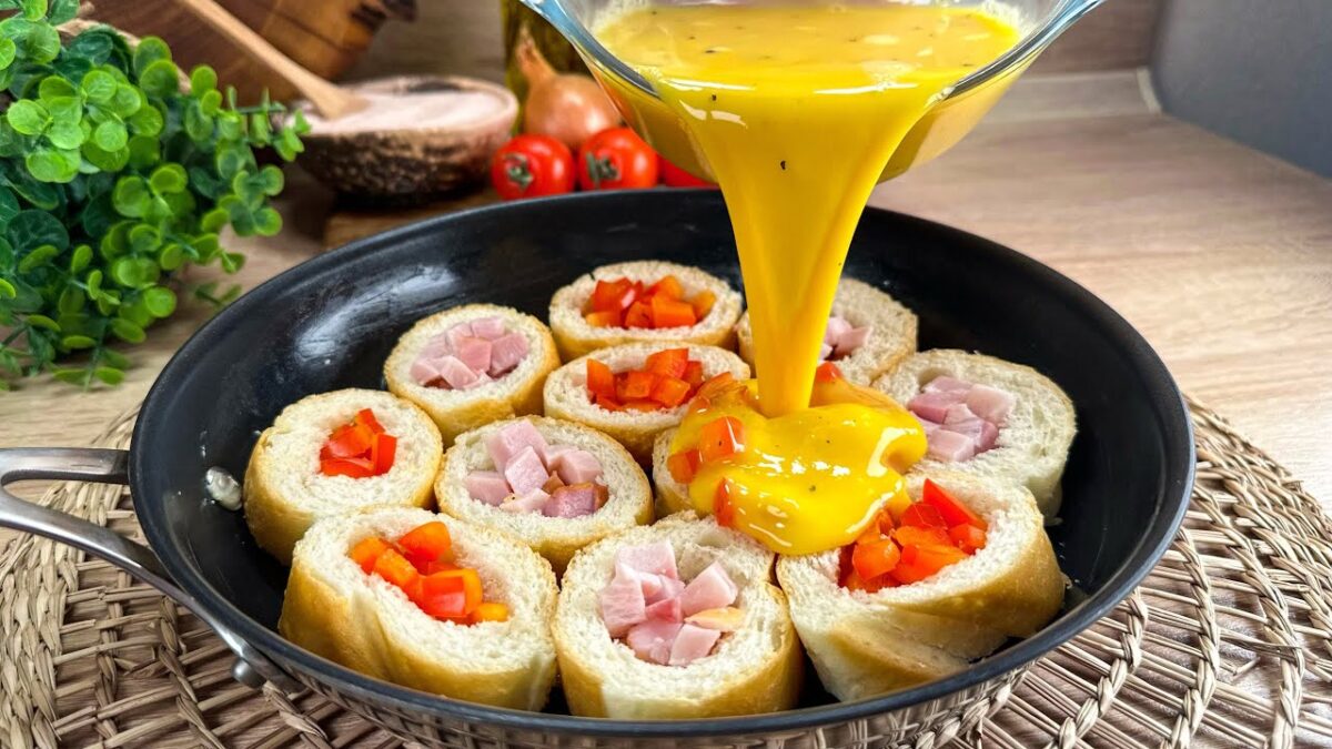 Máte chlieb a vajcia? Geniálny nápad na raňajky! Nový recept!