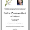 Mesto Trenčín: Mária Zemanovičová rod. Talianová