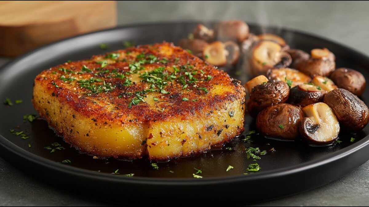 Veganárske zemiakové rezne. Chrumkavé, výdatné a úplne bez mäsa!