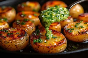 Nikdy ste nemali také chrumkavé pečené zemiaky. S krémovou avokádovou omáčkou!