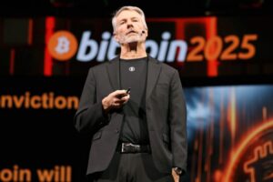 gettyimages 2217059599 1 e1751394106569.jpg Michael Saylor stratégia pridať sa k elitám Wall Street so 14 miliardovým ziskom...