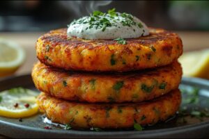 1751379115 maxresdefault.jpg Šťavnaté vegánske zeleninové placky s bylinkovým dipom