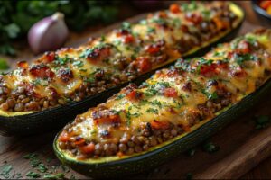 1751363333 maxresdefault.jpg Vegánske cuketové člny s náplňou z šošovice. Jednoduchý a zdravý recept z rúry