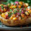 Vegán plnené pečené zemiaky – Jednoduché, Zdravé a Krémové! Recept na zdra...