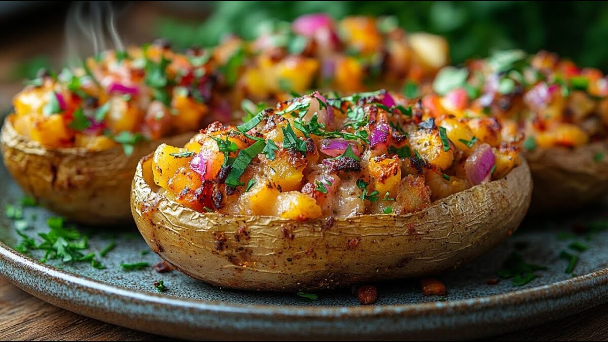 Vegán plnené pečené zemiaky – Jednoduché, Zdravé a Krémové! Recept na zdravú večeru
