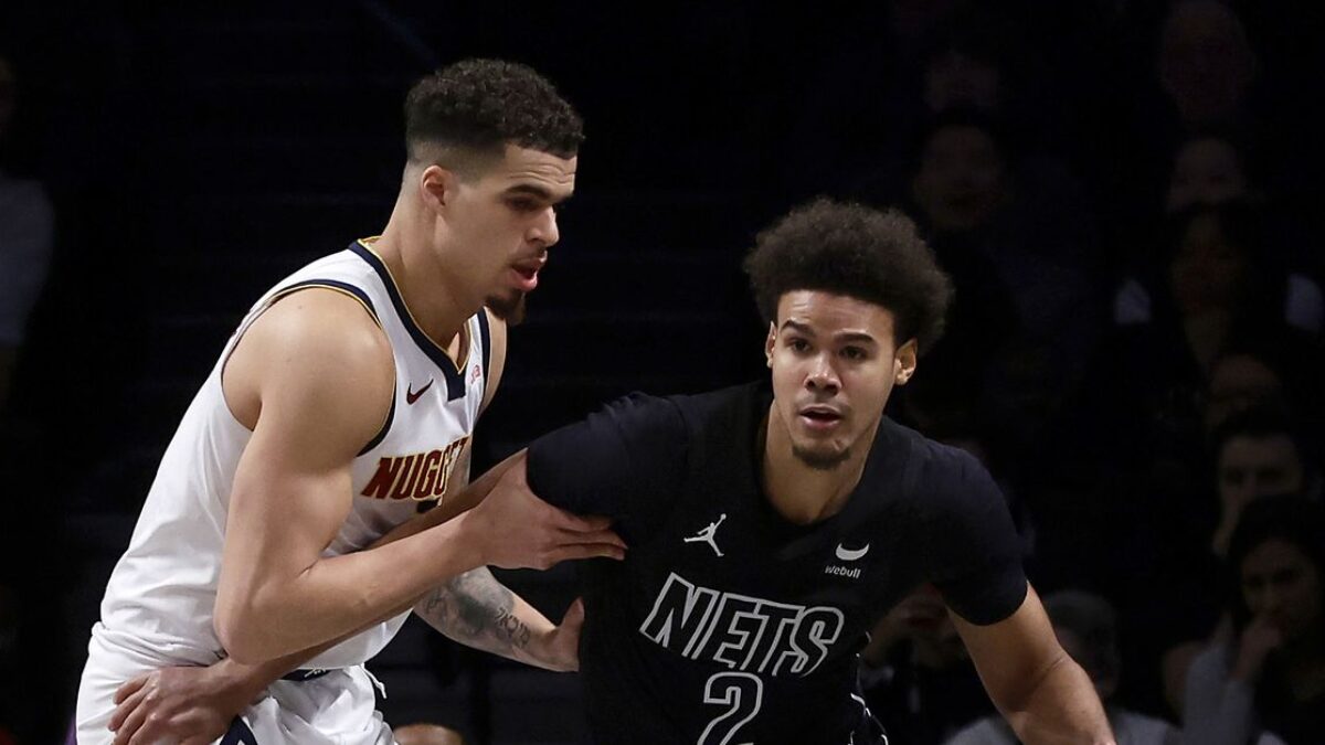 NBA známky za výmenu Michaela Portera Jr. za Cama Johnsona pre Nuggets a Nets.