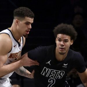 NBA známky za výmenu Michaela Portera Jr. za Cama Johnsona pre Nuggets a Nets.