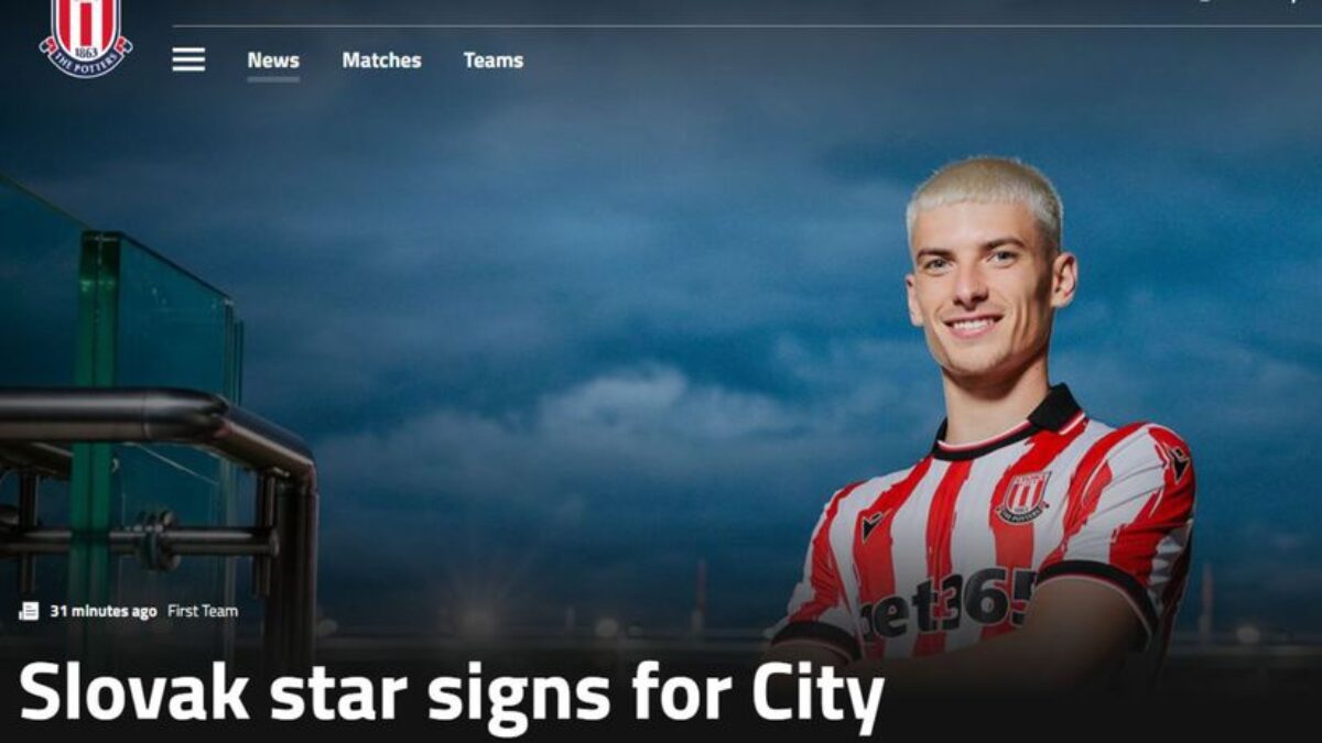 Hviezdny Slovák podpísal so Stoke City