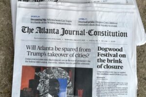 Atlanta sa stáva najväčšou metropolitnou oblasťou v USA bez tlačených denných no...