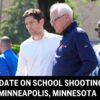 Tlačová konferencia o streľbe na škole v Minneapolise, Minnesota