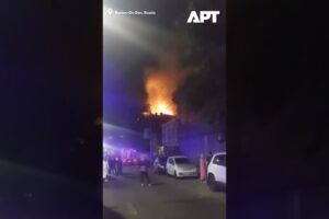 Rostov na Done v plameňoch: Ukrajinský dronový útok zasiahol obytný dom.